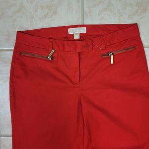 Michael Kors red Chino pants Size 8
